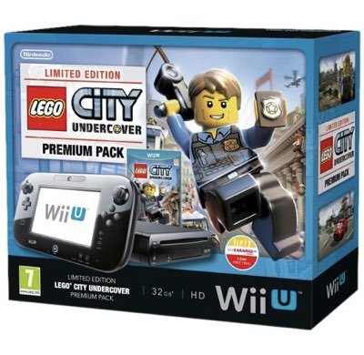 Console Nintendo WiiU Premium Pack 32Gb + Lego City Undercover