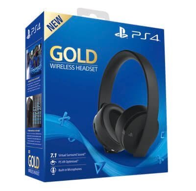 Gold Wireless Headset PS4